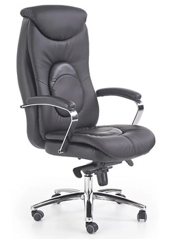 Ergonomiczne skórzane krzesło obrotowe Alormi - do 150 kg ze sklepu Edinos.pl w kategorii Krzesła biurowe - zdjęcie 173656149