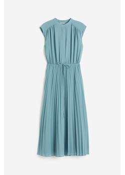 H & M - Sukienka z plisowanego szyfonu - Turkusowy ze sklepu H&M w kategorii Sukienki - zdjęcie 173656697