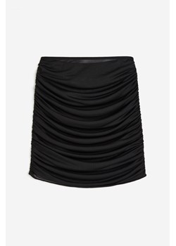 H & M - Marszczona spódnica plażowa - Czarny ze sklepu H&M w kategorii Spódnice - zdjęcie 173656699