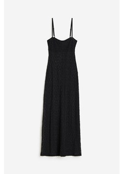 H & M - Koronkowa sukienka - Czarny ze sklepu H&M w kategorii Odzież plażowa - zdjęcie 173656727