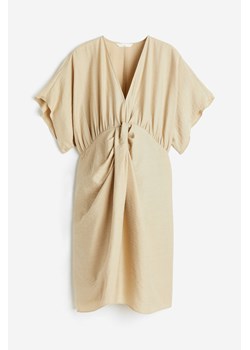 H & M - MAMA Drapowana sukienka - Beżowy ze sklepu H&M w kategorii Sukienki ciążowe - zdjęcie 173656785