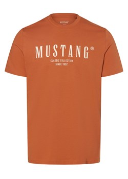 Mustang Koszulka męska - Styl Austin Mężczyźni Bawełna sjena nadruk ze sklepu vangraaf w kategorii T-shirty męskie - zdjęcie 173657716