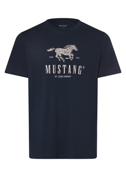 Mustang Koszulka męska - Styl Austin Mężczyźni Bawełna indygo nadruk ze sklepu vangraaf w kategorii T-shirty męskie - zdjęcie 173657718