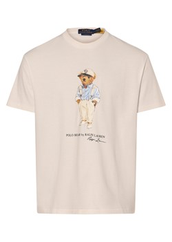 Polo Ralph Lauren T-shirt - klasyczny krój Mężczyźni Bawełna écru nadruk ze sklepu vangraaf w kategorii T-shirty męskie - zdjęcie 173657728