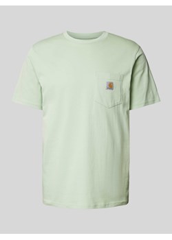 T-shirt z naszywką z logo model ‘POCKET’ ze sklepu Peek&Cloppenburg  w kategorii T-shirty męskie - zdjęcie 173660237