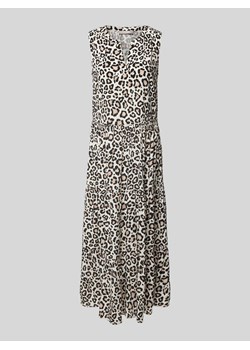 Długa sukienka z wiskozy z efektem stopniowania ze sklepu Peek&Cloppenburg  w kategorii Sukienki - zdjęcie 173660376