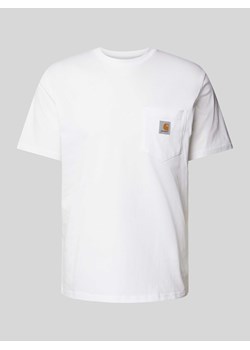 T-shirt z naszywką z logo model ‘POCKET’ ze sklepu Peek&Cloppenburg  w kategorii T-shirty męskie - zdjęcie 173660528