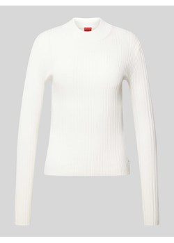Sweter z dzianiny z fakturowanym wzorem model ‘Sarphammy’ ze sklepu Peek&Cloppenburg  w kategorii Swetry damskie - zdjęcie 173660678