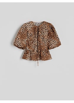 Reserved - Bluzka ze zwierzęcym wzorem - wielobarwny ze sklepu Reserved w kategorii Bluzki damskie - zdjęcie 173661195
