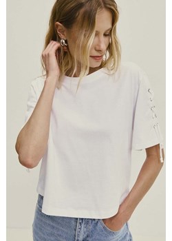 Answear Lab t-shirt bawełniany damski kolor biały ze sklepu ANSWEAR.com w kategorii Bluzki damskie - zdjęcie 173662098