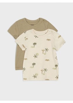 Sinsay - Koszulki 2 pack - kremowy ze sklepu Sinsay w kategorii Odzież dla niemowląt - zdjęcie 173664296