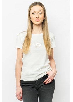 t-shirt damski liu jo ta4136 js003 biały ze sklepu Royal Shop w kategorii Bluzki damskie - zdjęcie 173664546