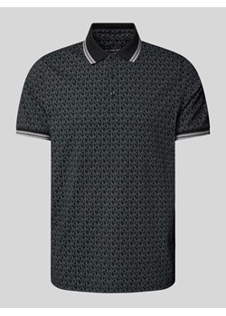 Koszulka polo z detalami z logo model ‘GREENWICH’ ze sklepu Peek&Cloppenburg  w kategorii T-shirty męskie - zdjęcie 173665069