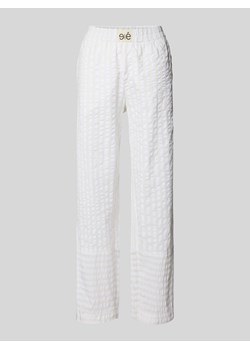 Spodnie materiałowe o kroju regular fit z efektem marszczenia model ‘Candy’ ze sklepu Peek&Cloppenburg  w kategorii Spodnie damskie - zdjęcie 173665179