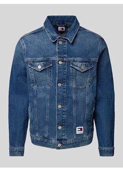 Kurtka jeansowa z kieszeniami z patką na piersi model ‘RYAN’ ze sklepu Peek&Cloppenburg  w kategorii Kurtki męskie - zdjęcie 173665196