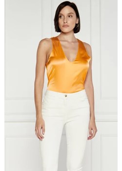 Patrizia Pepe Satynowy top | Regular Fit ze sklepu Gomez Fashion Store w kategorii Bluzki damskie - zdjęcie 173665519