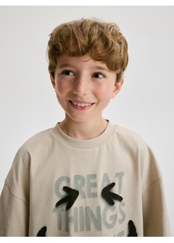 Reserved - T-shirt SmileyWorld® - beżowy ze sklepu Reserved w kategorii T-shirty chłopięce - zdjęcie 173667288