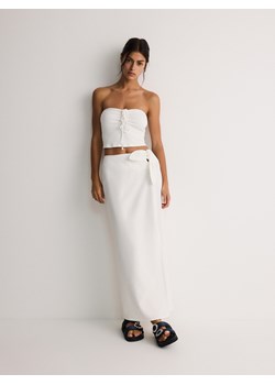 Reserved - Spódnica maxi z wiskozy - biały ze sklepu Reserved w kategorii Spódnice - zdjęcie 173667769