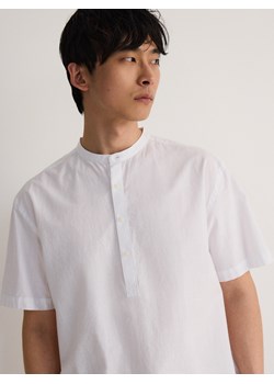 Reserved - Koszula regular ze stójką - biały ze sklepu Reserved w kategorii Koszule męskie - zdjęcie 173667978