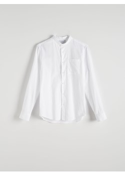 Reserved - Koszula slim fit z kieszonką - biały ze sklepu Reserved w kategorii Koszule męskie - zdjęcie 173668299