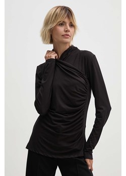 Joseph Ribkoff bluzka damska kolor czarny gładka 243148 ze sklepu ANSWEAR.com w kategorii Bluzki damskie - zdjęcie 173668886