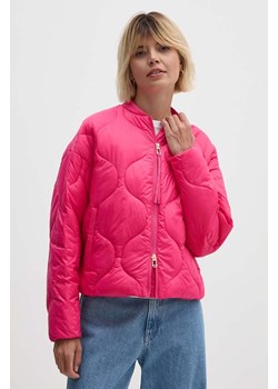 Joop! kurtka damska kolor różowy przejściowa oversize 30042985 ze sklepu ANSWEAR.com w kategorii Kurtki damskie - zdjęcie 173668975