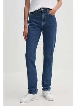 Calvin Klein Jeans jeansy damskie kolor niebieski J20J223663 ze sklepu ANSWEAR.com w kategorii Jeansy damskie - zdjęcie 173669186