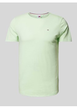 T-shirt o kroju slim fit z wyhaftowanym logo model ‘JASPE’ ze sklepu Peek&Cloppenburg  w kategorii T-shirty męskie - zdjęcie 173671707
