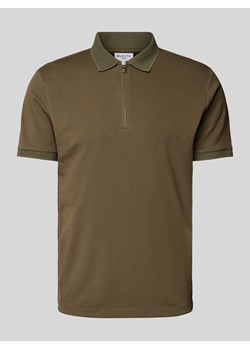 Koszulka polo o kroju regular fit z zamkiem błyskawicznym model ‘FAVE’ ze sklepu Peek&Cloppenburg  w kategorii T-shirty męskie - zdjęcie 173671855