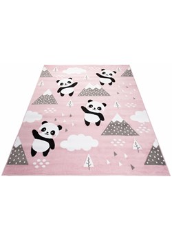 Prostokątny różowy dywan w pandy - Jomi 5X ze sklepu Edinos.pl w kategorii Dywany - zdjęcie 173672508