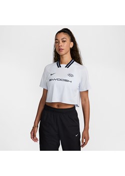 Krótka damska koszulka z krótkim rękawem Nike Sportswear - Szary ze sklepu Nike poland w kategorii Bluzki damskie - zdjęcie 173672797
