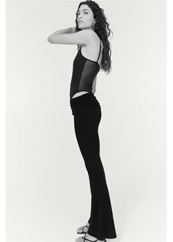 H & M - Marszczone spodnie jazzowe - Czarny ze sklepu H&M w kategorii Spodnie damskie - zdjęcie 173672835