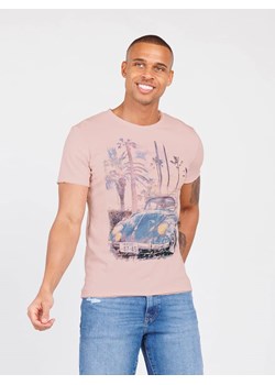 KEY LARGO Koszulka &quot;Palm Beach&quot; w kolorze jasnoróżowym ze sklepu Limango Polska w kategorii T-shirty męskie - zdjęcie 173672948