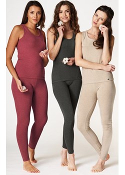 Key legginsy Hot Touch z wąską gumką w pasie bordowe LXL 729 1 BO, Kolor bordowy, Rozmiar S, Key ze sklepu Primodo w kategorii Spodnie damskie - zdjęcie 173673625