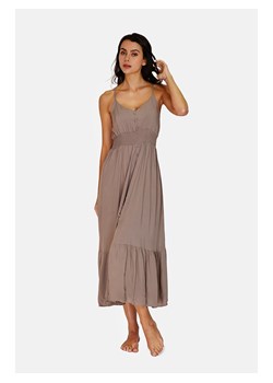 ASSUILI Sukienka w kolorze szarobrązowym ze sklepu Limango Polska w kategorii Sukienki - zdjęcie 173674549