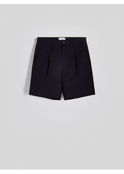 Reserved - Gładkie szorty loose fit - czarny ze sklepu Reserved w kategorii Spodenki męskie - zdjęcie 173676077