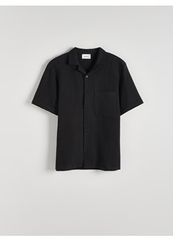 Reserved - Muślinowa koszula comfort fit - czarny ze sklepu Reserved w kategorii Koszule męskie - zdjęcie 173676265