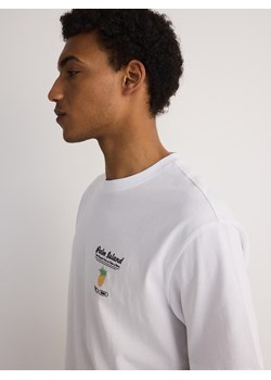 Reserved - T-shirt boxy z nadrukiem - biały ze sklepu Reserved w kategorii T-shirty męskie - zdjęcie 173676377