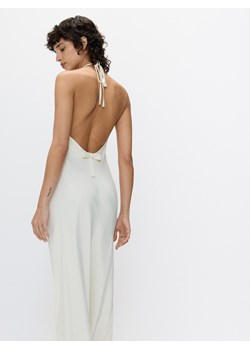 Reserved - Sukienka z asymetrycznym dekoltem - złamana biel ze sklepu Reserved w kategorii Sukienki - zdjęcie 173676705