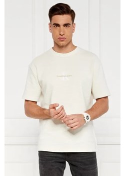 CALVIN KLEIN JEANS T-shirt CITY GRID | Regular Fit ze sklepu Gomez Fashion Store w kategorii T-shirty męskie - zdjęcie 173677445