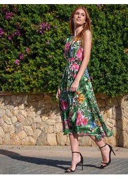 Sukienka midi w tropikalne kwiaty L'AF Brianna ze sklepu Eye For Fashion w kategorii Sukienki - zdjęcie 173677548