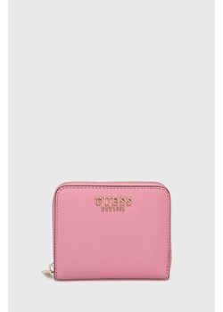 Guess portfel LAUREL damski kolor różowy SWXG85 00370 ze sklepu ANSWEAR.com w kategorii Portfele damskie - zdjęcie 173678987