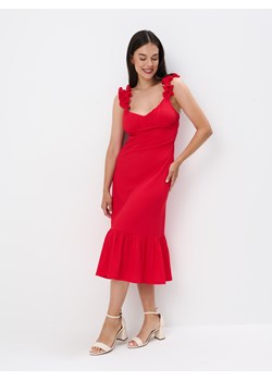 Mohito - Sukienka midi na ramiączkach - czerwony ze sklepu Mohito w kategorii Sukienki - zdjęcie 173681088