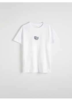 Reserved - T-shirt relaxed fit z nadrukiem - biały ze sklepu Reserved w kategorii T-shirty męskie - zdjęcie 173681569