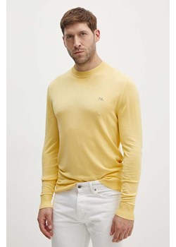 Pepe Jeans sweter CASTLE męski kolor żółty lekki PM702442 ze sklepu ANSWEAR.com w kategorii Swetry męskie - zdjęcie 173681818