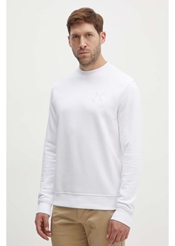 Karl Lagerfeld bluza męska kolor biały gładka ze sklepu ANSWEAR.com w kategorii Bluzy męskie - zdjęcie 173681995