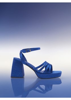 Sinsay - Sandały na obcasie - niebieski ze sklepu Sinsay w kategorii Sandały damskie - zdjęcie 173683076
