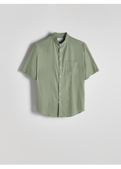 Reserved - Koszula comfort z domieszką lnu - jasnozielony ze sklepu Reserved w kategorii Koszule męskie - zdjęcie 173684257