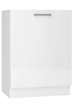 Biała szafka kuchenna pod płytę grzewczą - Elora 31X 60 cm połysk ze sklepu Edinos.pl w kategorii Meble kuchenne - zdjęcie 173684807