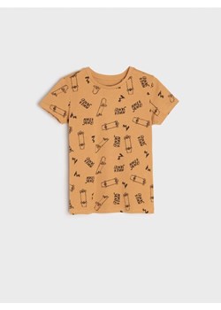 Sinsay - Koszulka z nadrukiem - pomarańczowy ze sklepu Sinsay w kategorii T-shirty chłopięce - zdjęcie 173686177